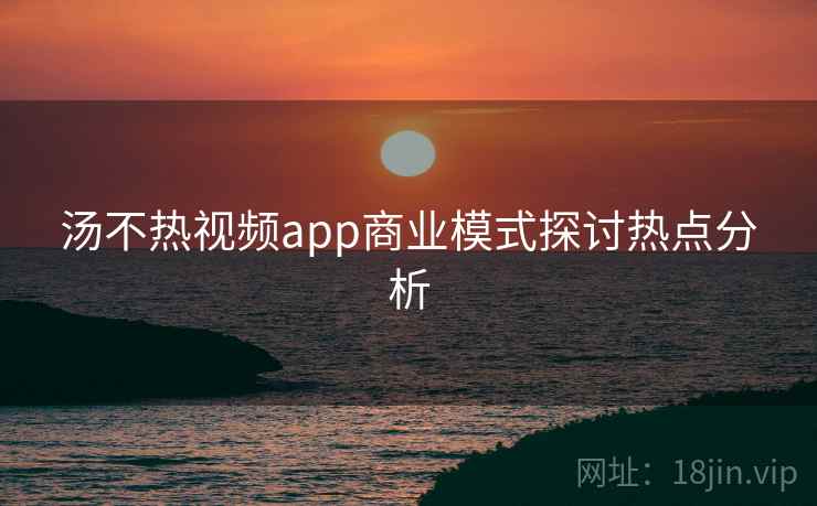 汤不热视频app商业模式探讨热点分析